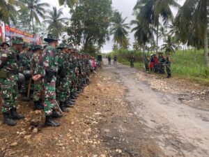 1. Danyonarhanud 8MBC Gencarkan Karya Bakti di Lokasi Latihan Pratugas
