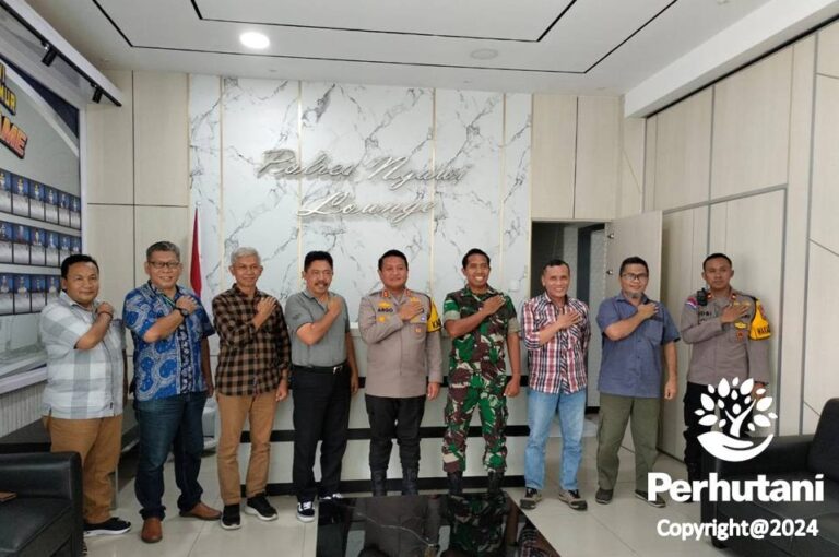 Jalin Sinergitas Lintas Sektoral, Perhutani Kesatuan Pemangkuan Hutan (KPH) Lawu Ds Melakukan Pertemuan Dengan Komando Distrik Militer (Kodim) 0805/Ngawi dan Kepolisian Resort Ngawi