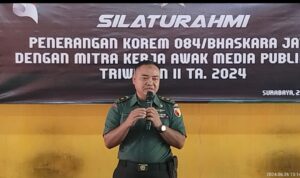 Triwulan II TA. 2024, Korem 084/Bhaskara Jaya Pererat Silaturahmi Bersama Mitra Media