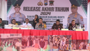 Pemusnahan Barang Bukti Hasil Ungkap Kejahatan, Polrestabes Surabaya: Terima Kasih Warga Surabaya