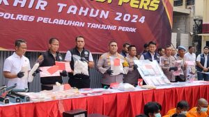 Pencapaian Akhir Tahun 2024, Polres Tanjung Perak Selamatkan Ratusan Jiwa Dengan Barang Bukti Senilai Tiga Miliar
