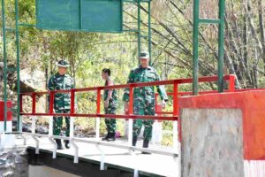 Mayor Timbul Mudjihartoyo tinjau Jembatan Garuda Desa Bareng Nganjuk